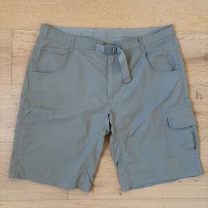 Gramicci Cargo Shorts XL Gray Nylon Hiking Outdoor Belted Lightweight*I12